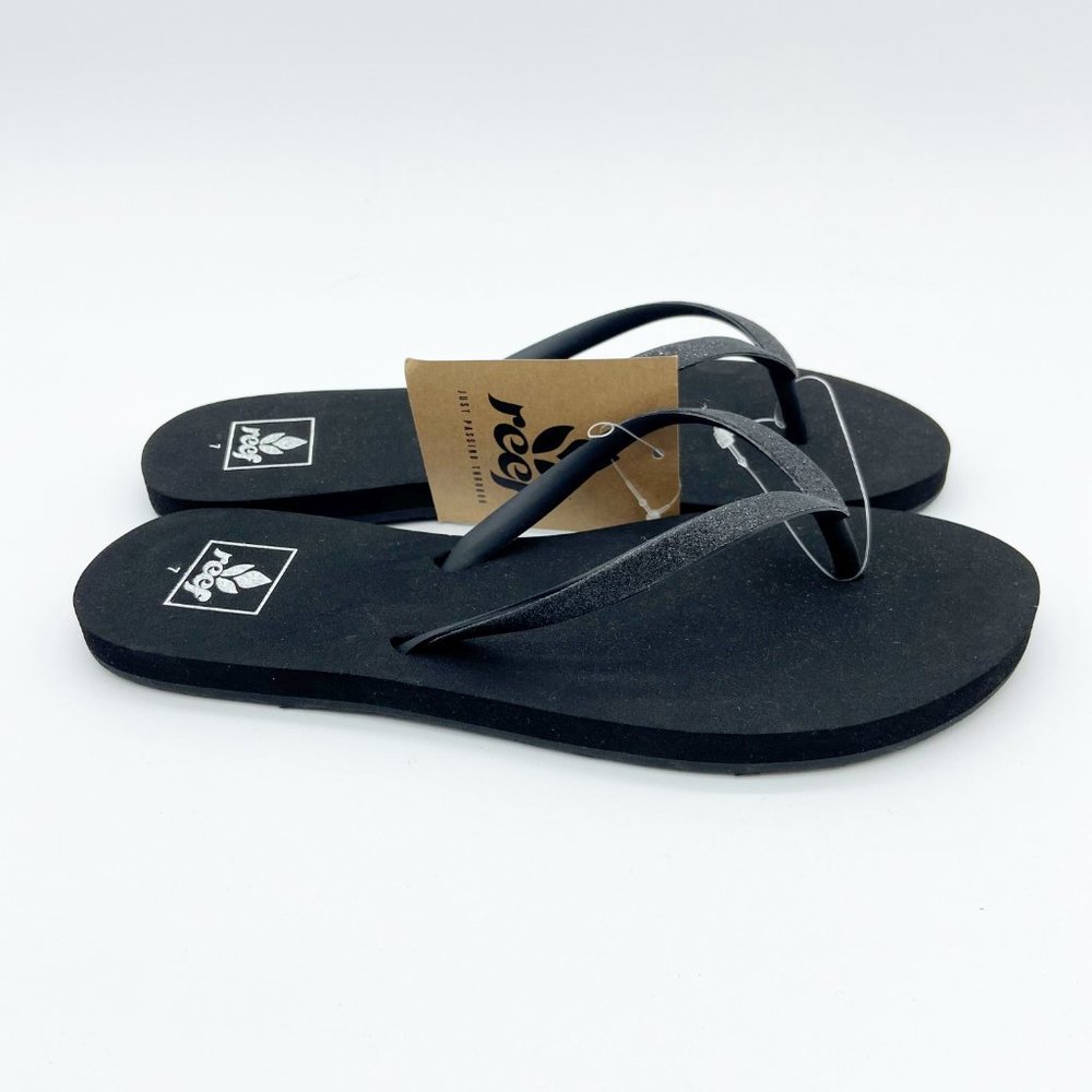 Reef Womens Black Stargazer Flip Flop Sandals Size 5, 10, 11